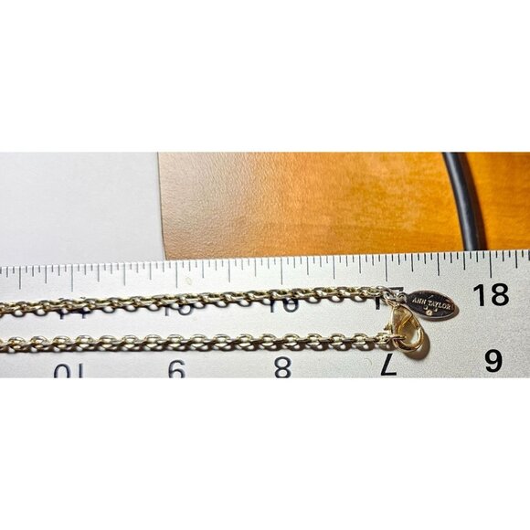 Pendant Necklace Ann Taylor Signed Yellow Lemon Wedge Long Gold Women Jewelry - Picture 4 of 8